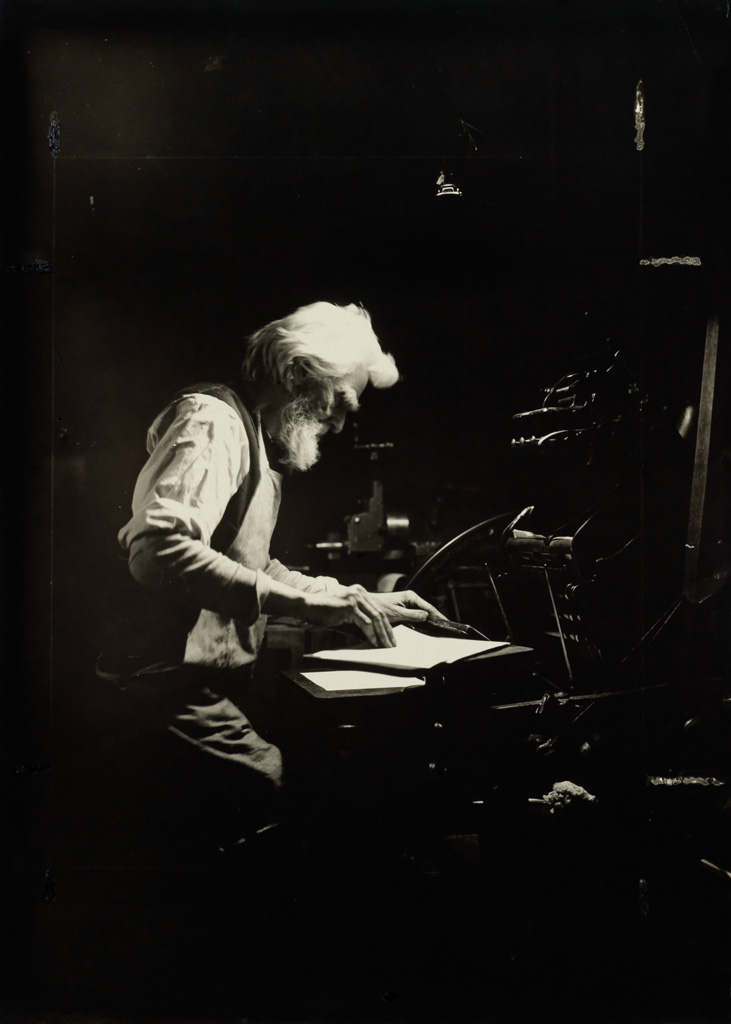LEWIS W. HINE (1874-1940) Printer, Ethical Culture School, New York.
